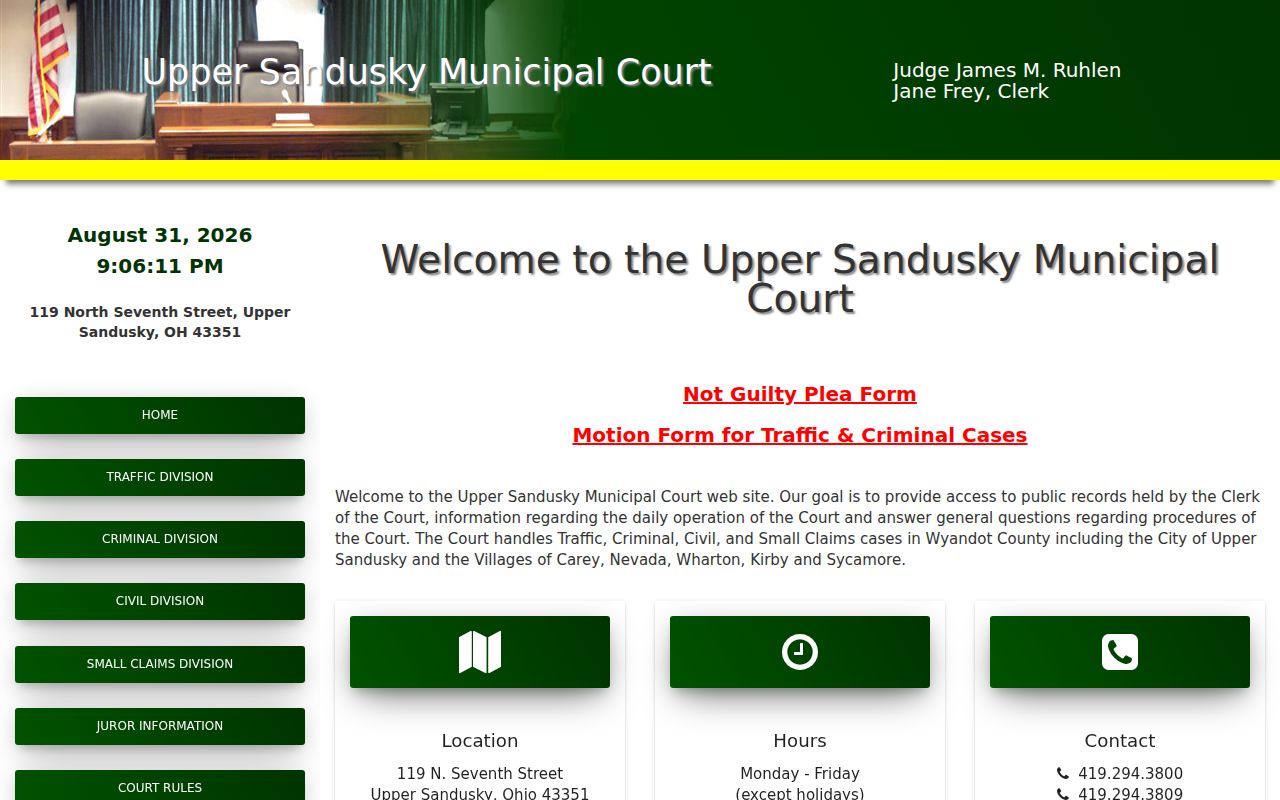 Upper Sandusky court docket Municipal Court jurisdiction source